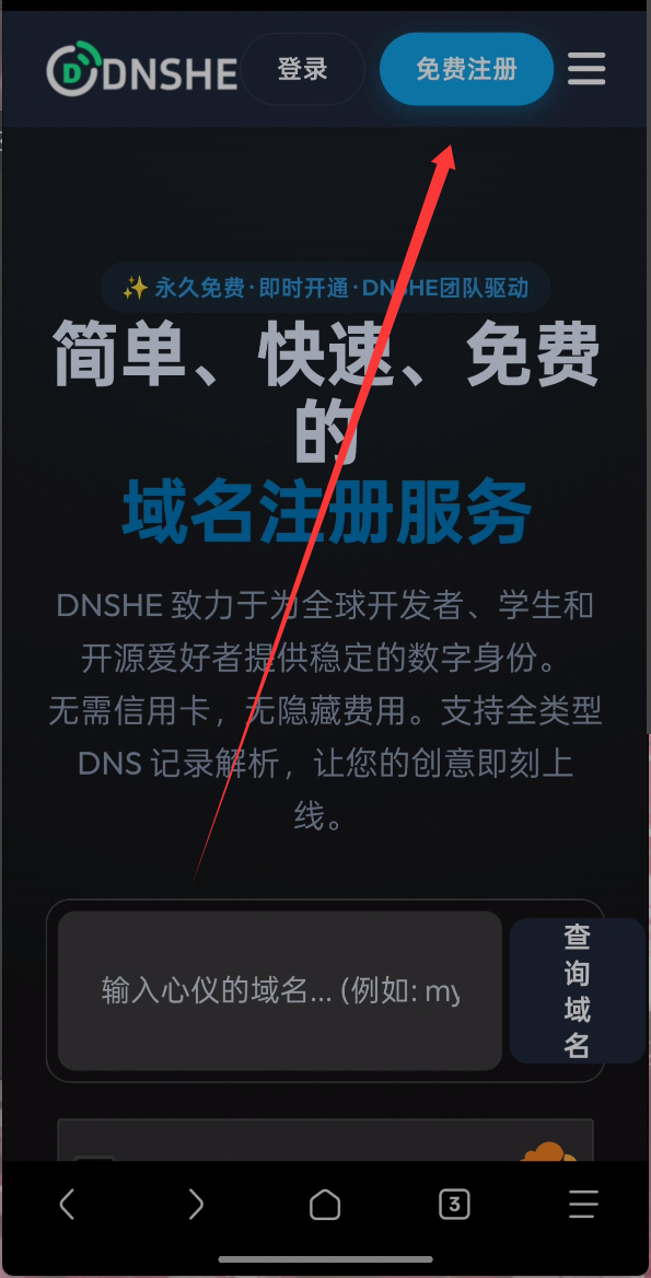 域名注册成功界面